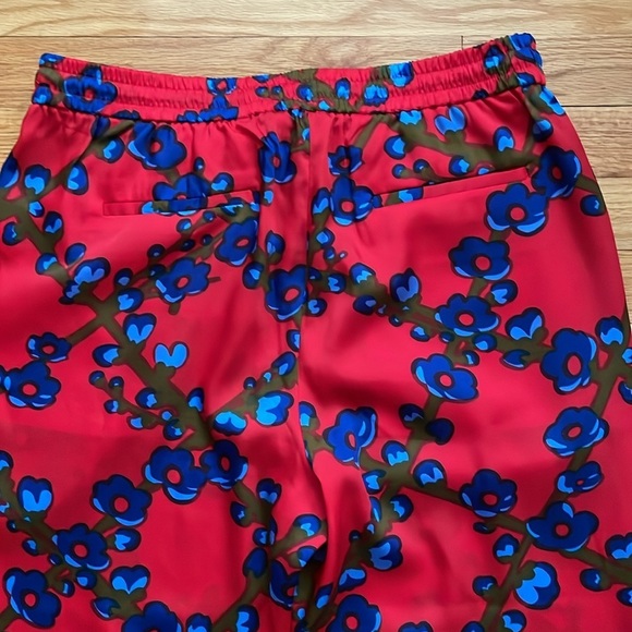 J. Crew Collection Drapey pull-on pant in lattice floral sz 12 B14 - Picture 8 of 9